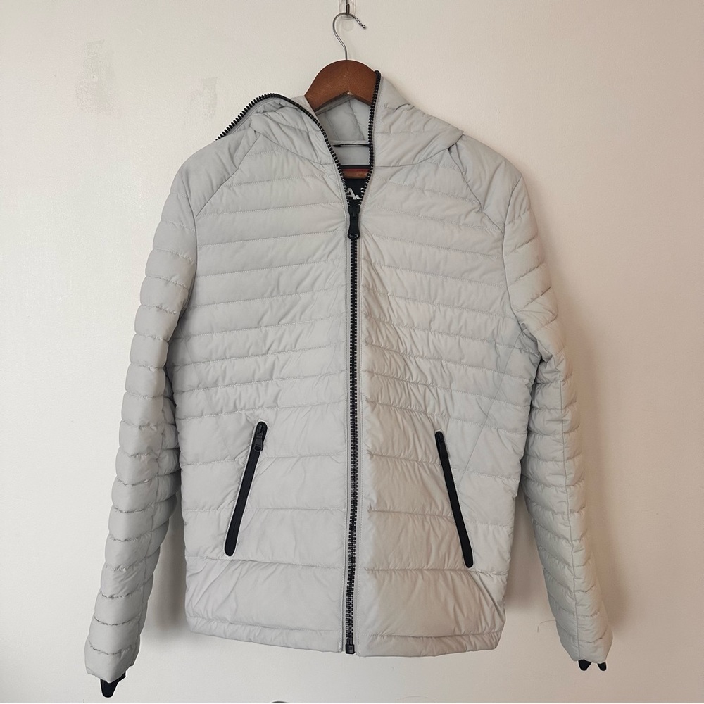 Pajar Canada Lightweight Hooded Puffer Jacket – Grey | Size S/P | Never Worn